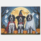 イギリスのセッタードッグズカボチャおもしろいハロウィーン マグネット (正面)