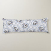 イギリスのセッターブルー絵を描ベルトンのペットドッグアート ボディピロー (裏面)