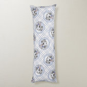 イギリスのセッターブルー絵を描ベルトンのペットドッグアート ボディピロー (裏面 (縦))