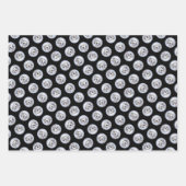 イギリスのセッターブルー絵を描ベルトンのペットドッグアート ラッピングペーパーシート (正面3)