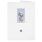 イギリスのセッターブルー絵画ベルトンのドッグアート (裏面)