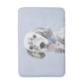 イギリスのセッターブルー絵画ベルトンのドッグアート バスマット (正面縦)