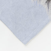 イギリスのセッターブルー絵画ベルトンのドッグアート フリースブランケット (角)