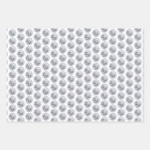 イギリスのセッターブルー絵画ベルトンのドッグアート ラッピングペーパーシート (正面2)