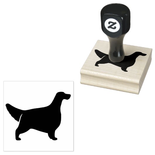 イギリスのセッター犬がシルエットを育てる ラバースタンプ (押印)