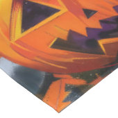 イギリスのセッター犬ハロウィーン魔女とカボチャ テーブルクロス (アングル)