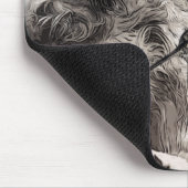 イギリスのセッターTシャツTシャツTシャツ帽子ボタンキーチャイ マウスパッド (コーナー)