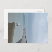 イギリスのセブン・シスターズの海と白の崖 ポストカード (正面/裏面)