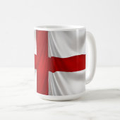イギリスのセントジョージ州愛国国旗 コーヒーマグカップ (正面右)