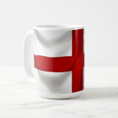 イギリスのセントジョージ州愛国国旗 コーヒーマグカップ (正面左)
