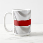 イギリスのセントジョージ州愛国国旗 コーヒーマグカップ (左)