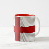 イギリスのセントジョージ州愛国国旗 ツートーンマグカップ (正面右)