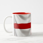イギリスのセントジョージ州愛国国旗 ツートーンマグカップ (左)