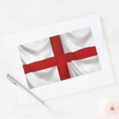 イギリスのセントジョージ州愛国国旗 長方形シール (封筒)