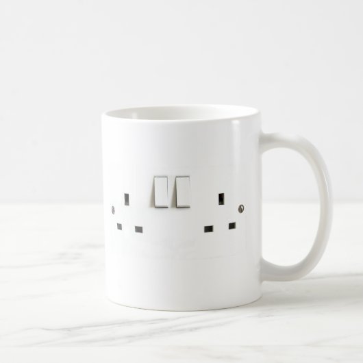 イギリスのソケットのデザイン コーヒーマグカップ (右)