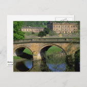 イギリスのダービシャー州チャッツワースハウス ポストカード (正面/裏面)