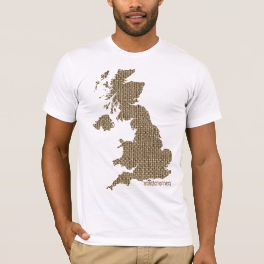 イギリスのツイード Tシャツ (正面)