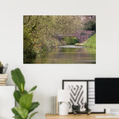 イギリスのデボン州ティヴァートン運河 ポスター (ホームオフィス)