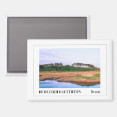 イギリスのデボン州,ブダリー・サルタトン マグネット (正面/裏面)