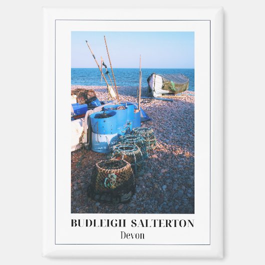 イギリスのデボン州，ブダリー・サルタトン マグネット (正面)