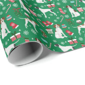 イギリスのドッグクリスマス ラッピングペーパー (ロールコーナー)
