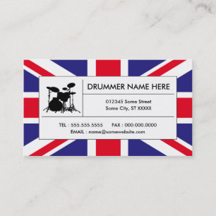 イギリスのドラム 名刺