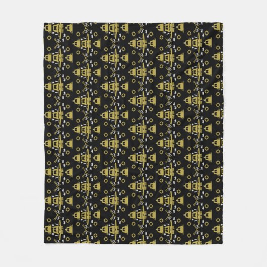 イギリスのナローボートギフト フリースブランケット (正面)