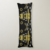 イギリスのナローボートギフト ボディピロー (裏面 (縦))