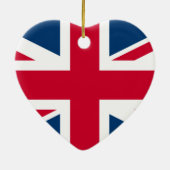 イギリスのハートのオーナメント セラミックオーナメント (裏面)