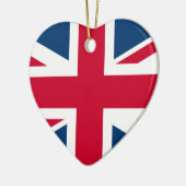 イギリスのハートのオーナメント セラミックオーナメント (左)