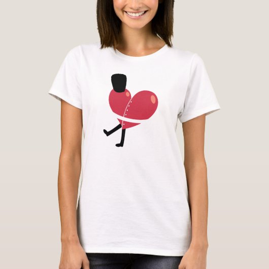 イギリスのハートの王室のな監視ワイシャツ Tシャツ (正面)