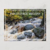 イギリスのパドレー渓谷のフルスパートでバーベッジブルック ポストカード (正面)