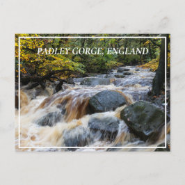 イギリスのパドレー渓谷のフルスパートでバーベッジブルック ポストカード
