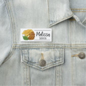 イギリスのパブ運賃ScampiチップスPeas英国料理 名札 (インサイチュ)