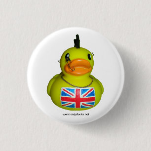 イギリスのパンクのゴム製アヒルPin 缶バッジ