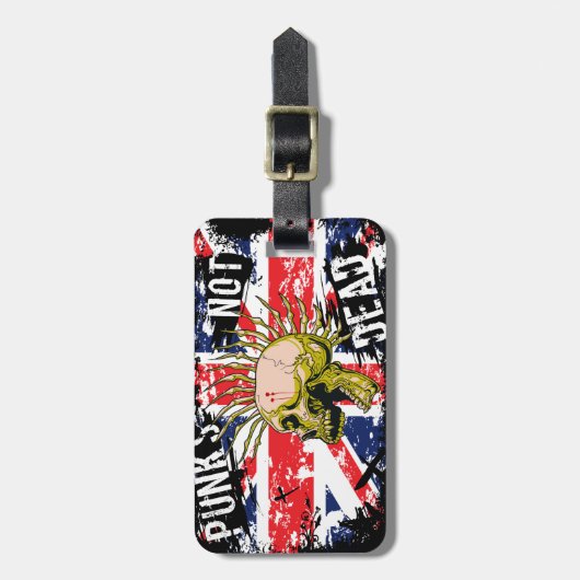 イギリスのパンク完全に ラゲッジタグ (正面縦)