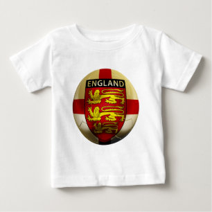 イギリスのフットボール ベビーTシャツ