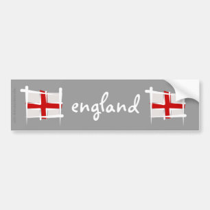 イギリスのブラシの旗 バンパーステッカー