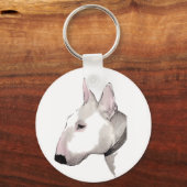 イギリスのブルテリアキーリング キーホルダー (正面)