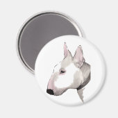 イギリスのブルテリア磁石 マグネット (正面/裏面)