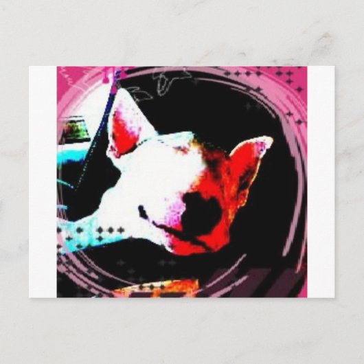 イギリスのブルテリア ポストカード (正面)