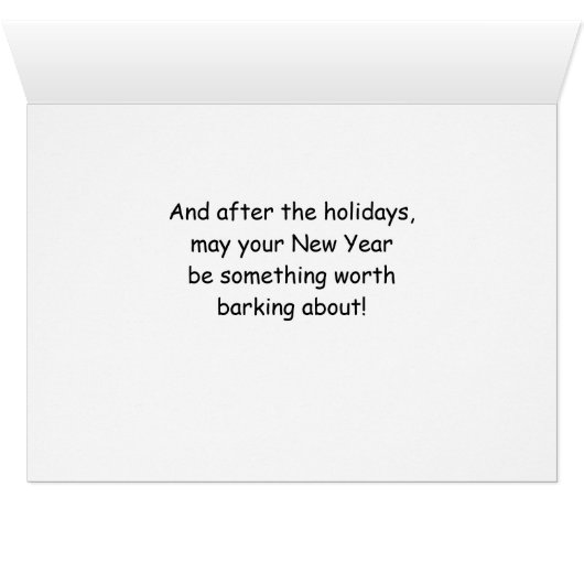 イギリスのブルドッグおもしろいクリスマスドッグと木 (内部横(下))