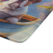 イギリスのブルドッグがパドルに：風光明媚な冒険 カッティングボード (角)