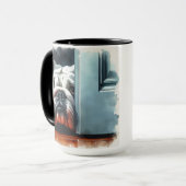 イギリスのブルドッグが私を作る！コーヒーマグ マグカップ (正面左)