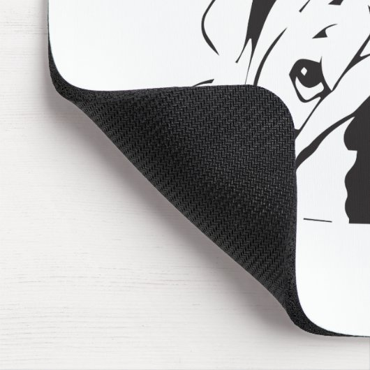 イギリスのブルドッグのステンシル マウスパッド (コーナー)