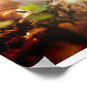 イギリスのブルドッグの森の写真 ポスター (角)