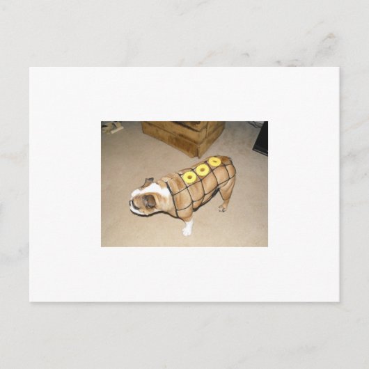 イギリスのブルドッグはハニーベイクハムだ ポストカード (正面)