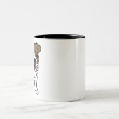 イギリスのブルドッグギフトシャツNope Lazy English Bull ツートーンマグカップ (中央)