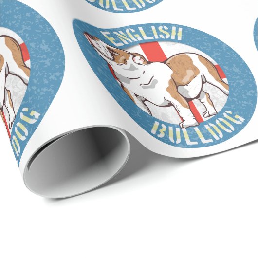 イギリスのブルドッグセントジョージズ・クロス ラッピングペーパー (ロールコーナー)