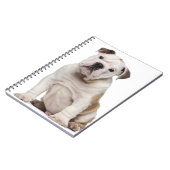 イギリスのブルドッグパピー（2カ月） ノートブック (左側)